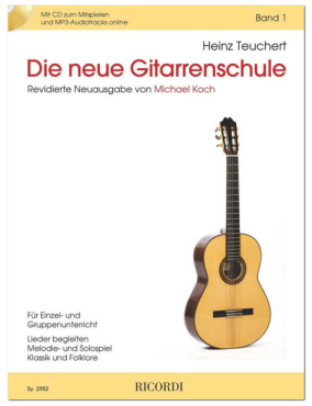 Die neue Gitarrenschule, Band 1, Heinz Teuchert, Neuausgabe inkl. Online Audio Material