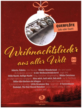 Weihnachtslieder aus aller Welt, Querflöte, inkl. Online Audio Material