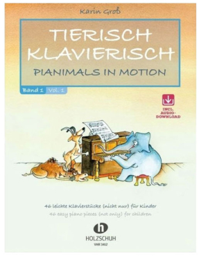 Tierisch Klavierisch, Pianimals in Motion, Band 1, Karin Groß, inkl. Online Audio Material