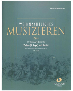 Weihnachtliches Musizieren, Violine und Klavier, Anne Terzibaschitsch