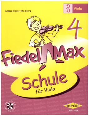 Fiedel Max, Band 4, Schule für Viola, Andrea Holzer-Rhomberg, inkl. CD