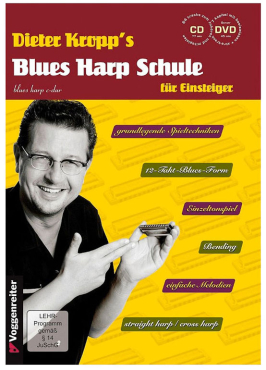 Kropp's Blues Harp Schule, Dieter Kropp, inkl. CD+DVD