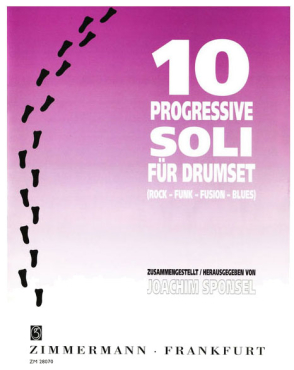 10 progressive Soli für Drumset, Joachim Sponsel