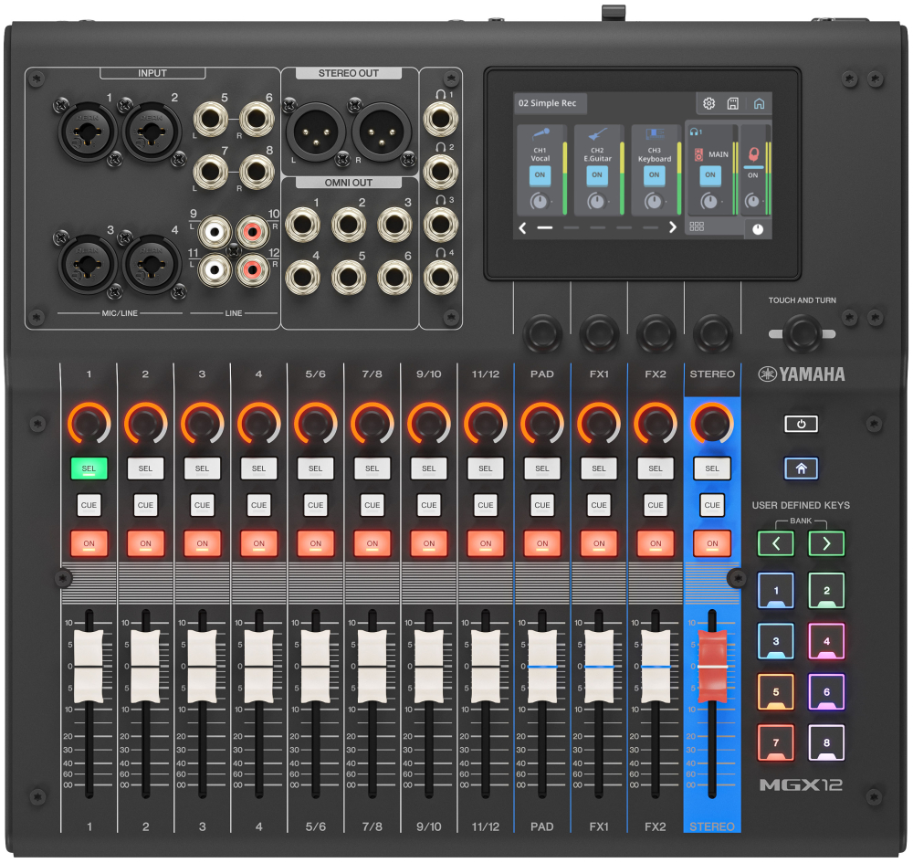 YAMAHA MGX12 BK Mischpult