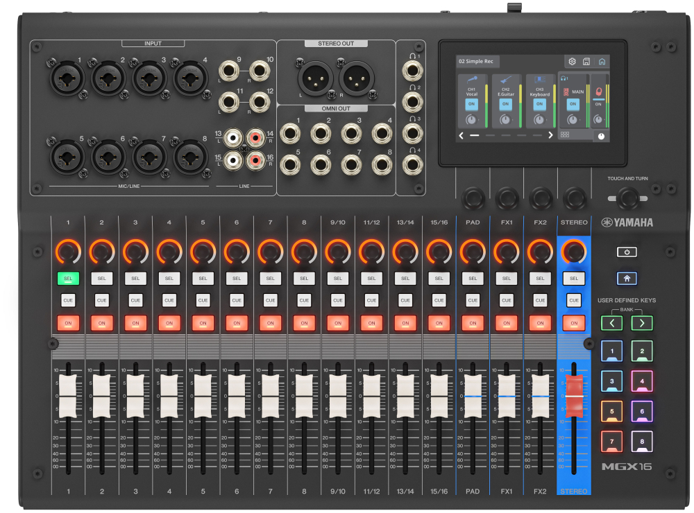 YAMAHA MGX16 BK Mischpult