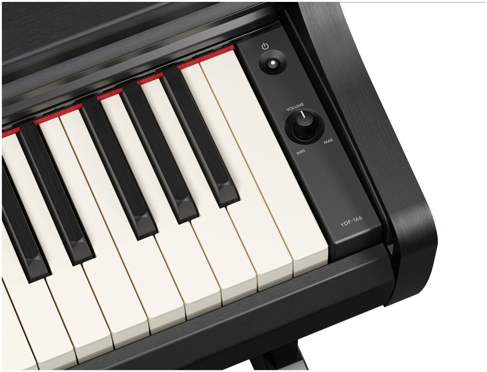 YAMAHA YDP-166B Digitalpiano Schwarz matt