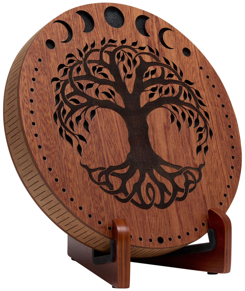 MEINL RDS10MTOL Sonic Energy 10" Rain Disk, Bachklang, Mondphasen und Lebensbaum Gravur