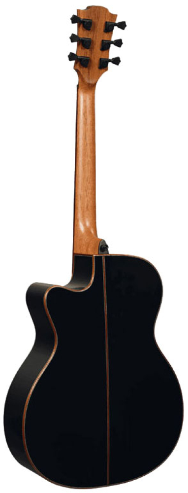 LAG LGT118ACE Westerngitarre mit Tonabnehmer, schwarz