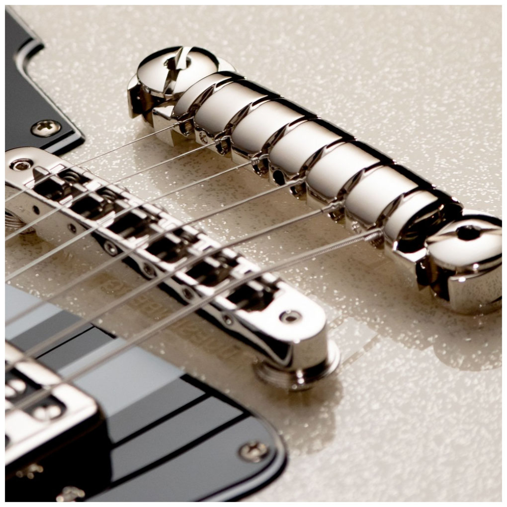 DUESENBERG Alliance Dave Baksh, White Sparkle, inkl. Koffer - B-Ware